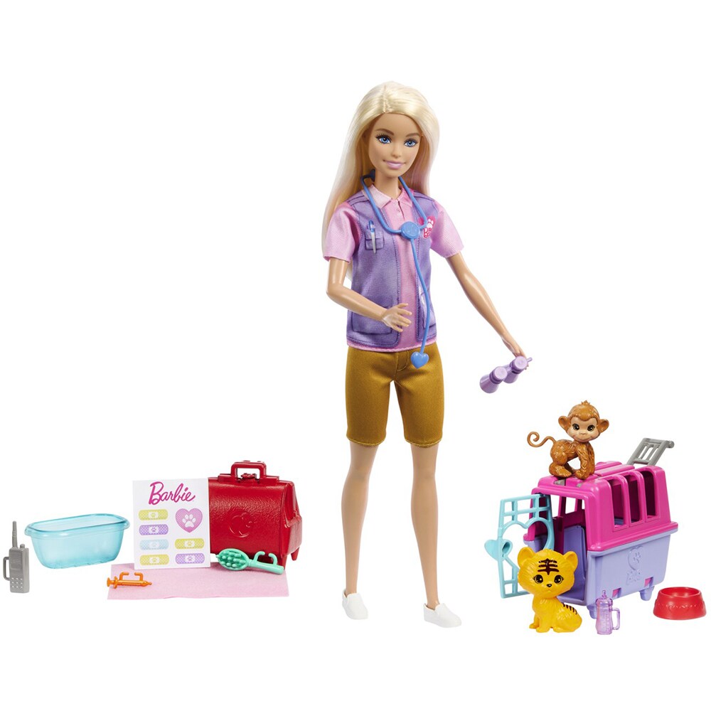 Papusa BARBIE You can be - Wildlife Rescuer MTHRG50, 3 ani+, multicolor