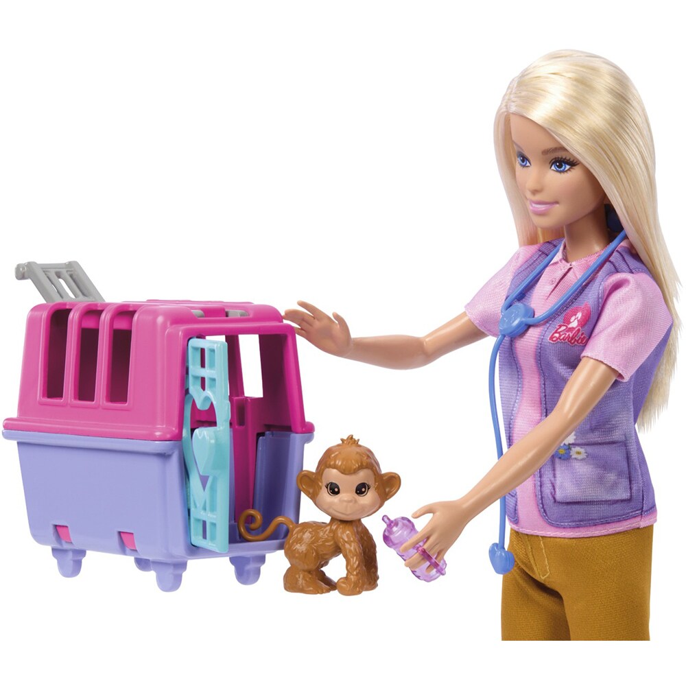 Papusa BARBIE You can be - Wildlife Rescuer MTHRG50, 3 ani+, multicolor