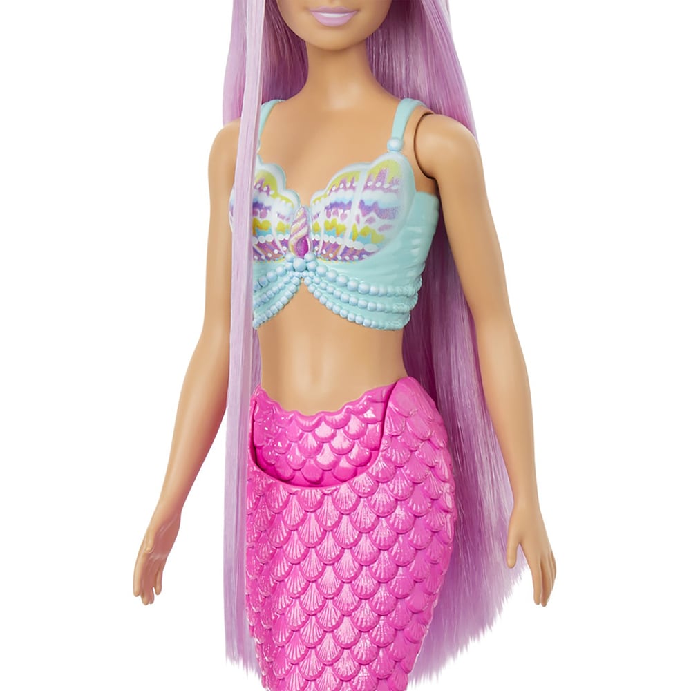 Papusa BARBIE Dreamtopia - Sirena MTHRR00, 3 ani+, mov-roz