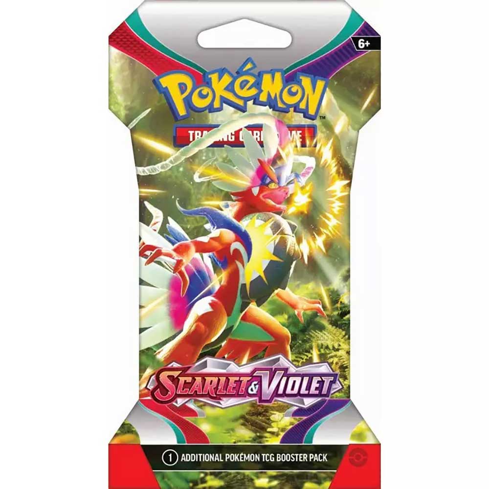 Cartonas POKEMON TCG Scarlet&Violet Sleeved Booster Pack PCI85325, 6 ani+, multicolor