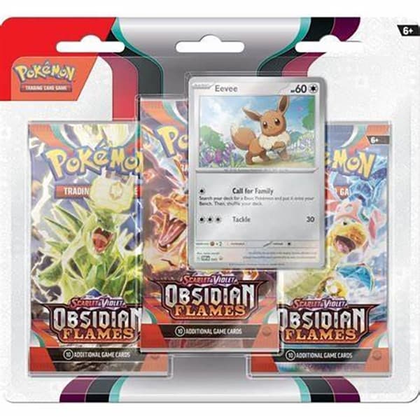 Joc de societate POKEMON TCG SV03 - 3 Blister Booster PCI85378, 7 ani+, 1 jucator