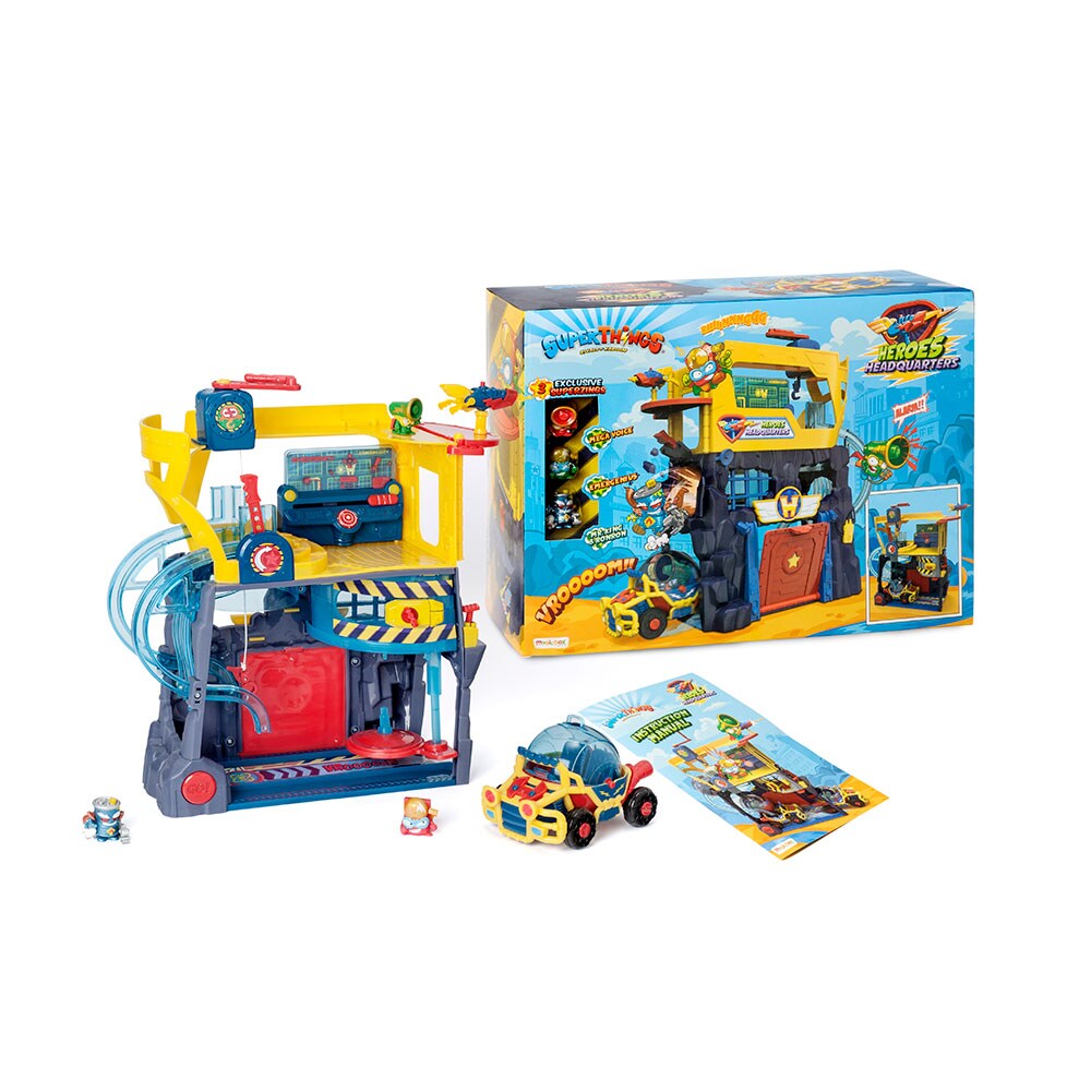 Set figurine SUPERZINGS Sediul central al eroilor SZ9015O, 3 ani+, multicolor