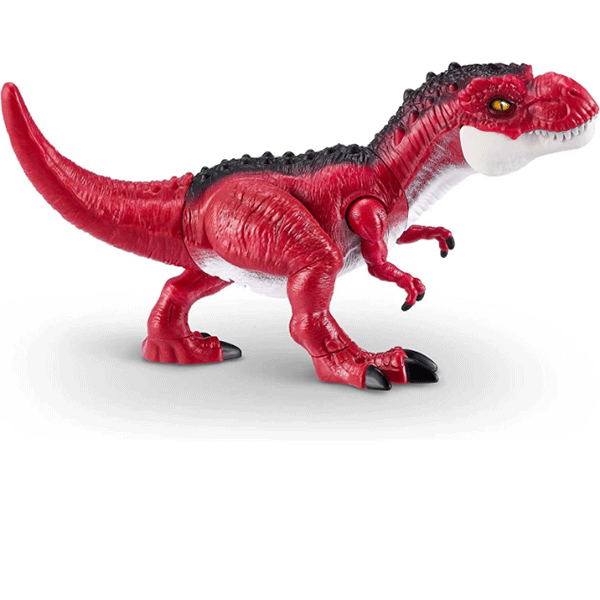 Figurina ZURU Robo Alive Dino Action - T-Rex ZR7171O, 3 ani+, rosu-negru