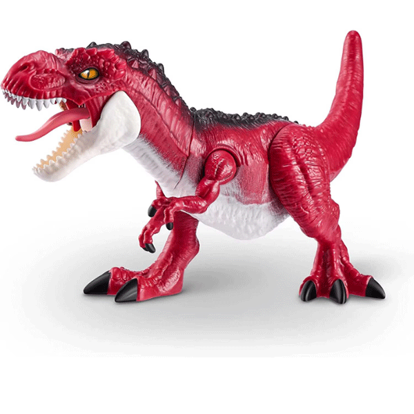 Figurina ZURU Robo Alive Dino Action - T-Rex ZR7171O, 3 ani+, rosu-negru