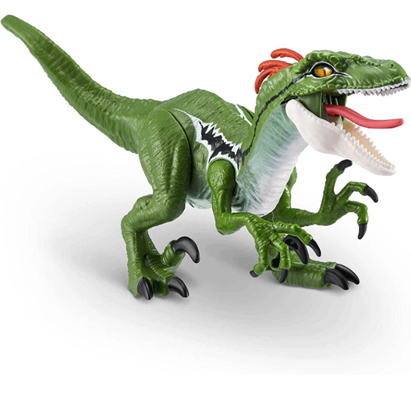Figurina ZURU Robo Alive Dino Action - Raptor ZR7172O, 3 ani+, verde-alb