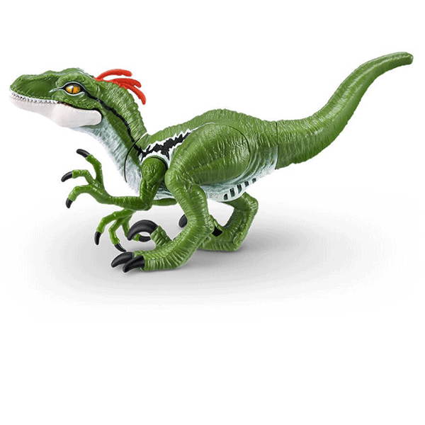 Figurina ZURU Robo Alive Dino Action - Raptor ZR7172O, 3 ani+, verde-alb