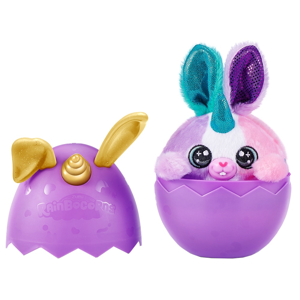 Jucarie de plus RAINBOCORNS Unicornul curcubeu Iepurasul ZR9260O, 3 ani+, multicolor