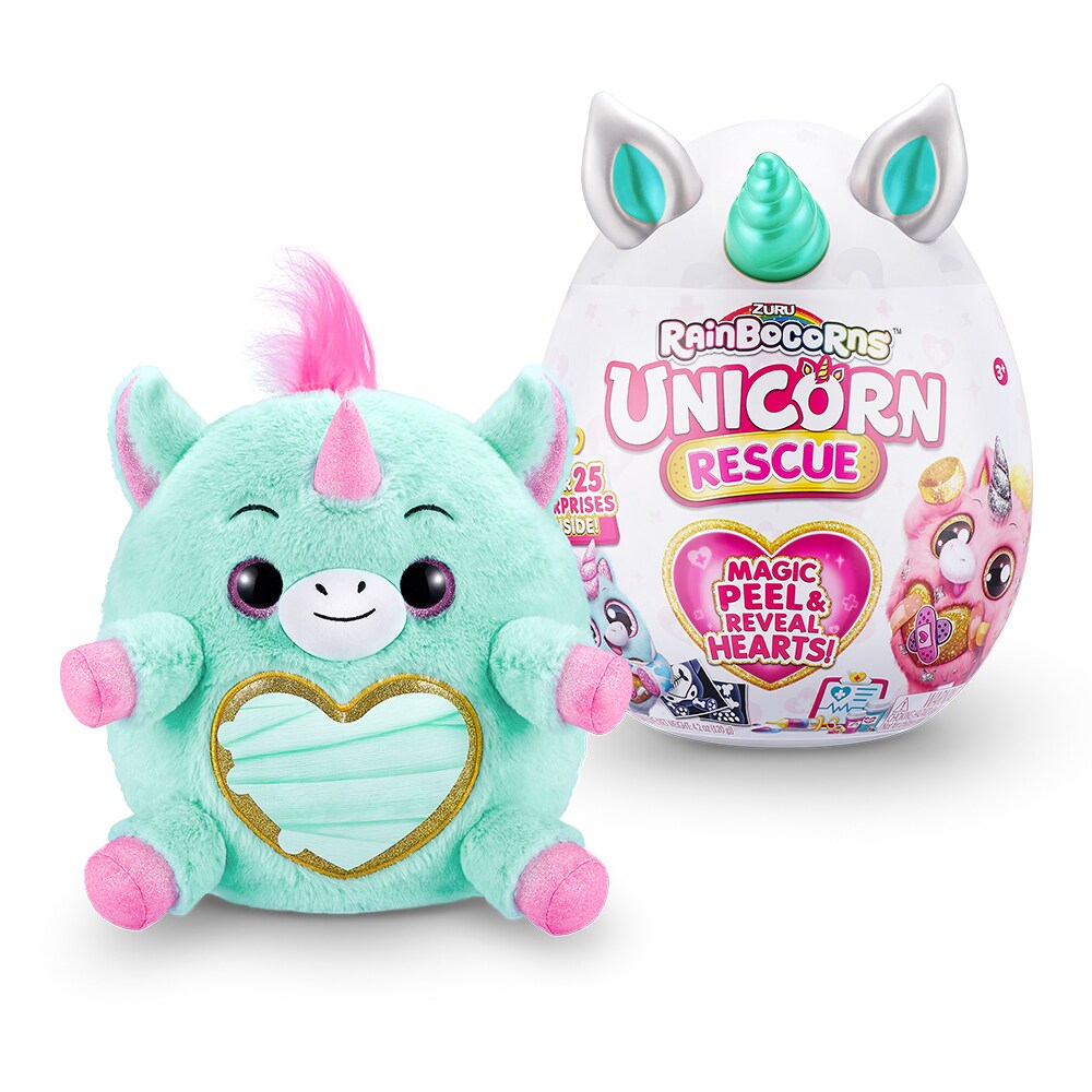 Jucarie de plus RAINBOCORNS Unicornul curcubeu la doctor ZR9262O, 3 ani+, multicolor