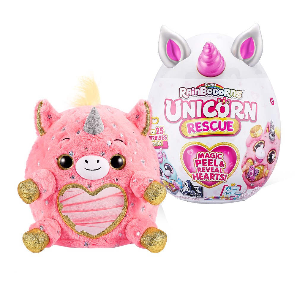 Jucarie de plus RAINBOCORNS Unicornul curcubeu la doctor ZR9262O, 3 ani+, multicolor