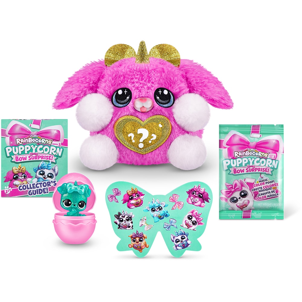 Jucarie de plus RAINBOCORNS Unicornul curcubeu - seria 3 ZR9269O, 3 ani+, multicolor