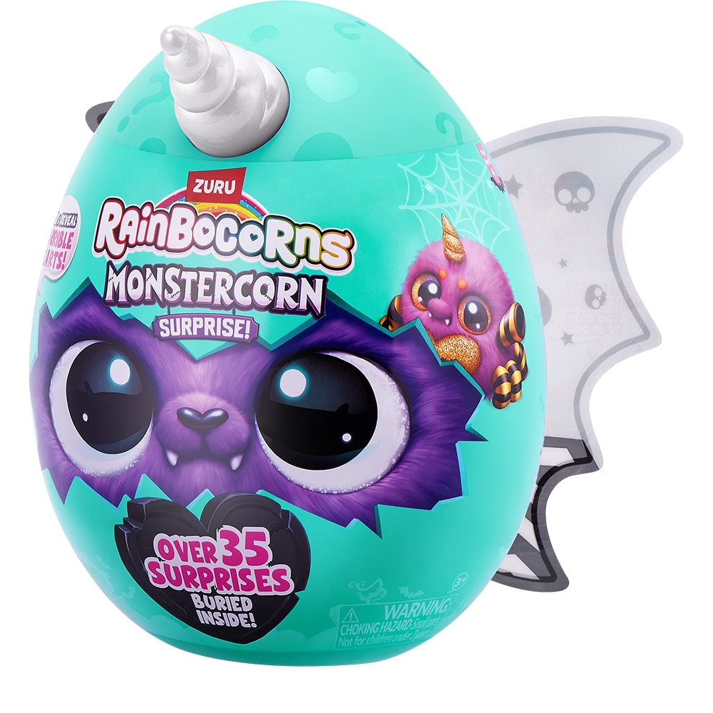 Jucarie de plus RAINBOCORNS Unicornul curcubeu Monstercorn ZR9297O, 3 ani+, multicolor