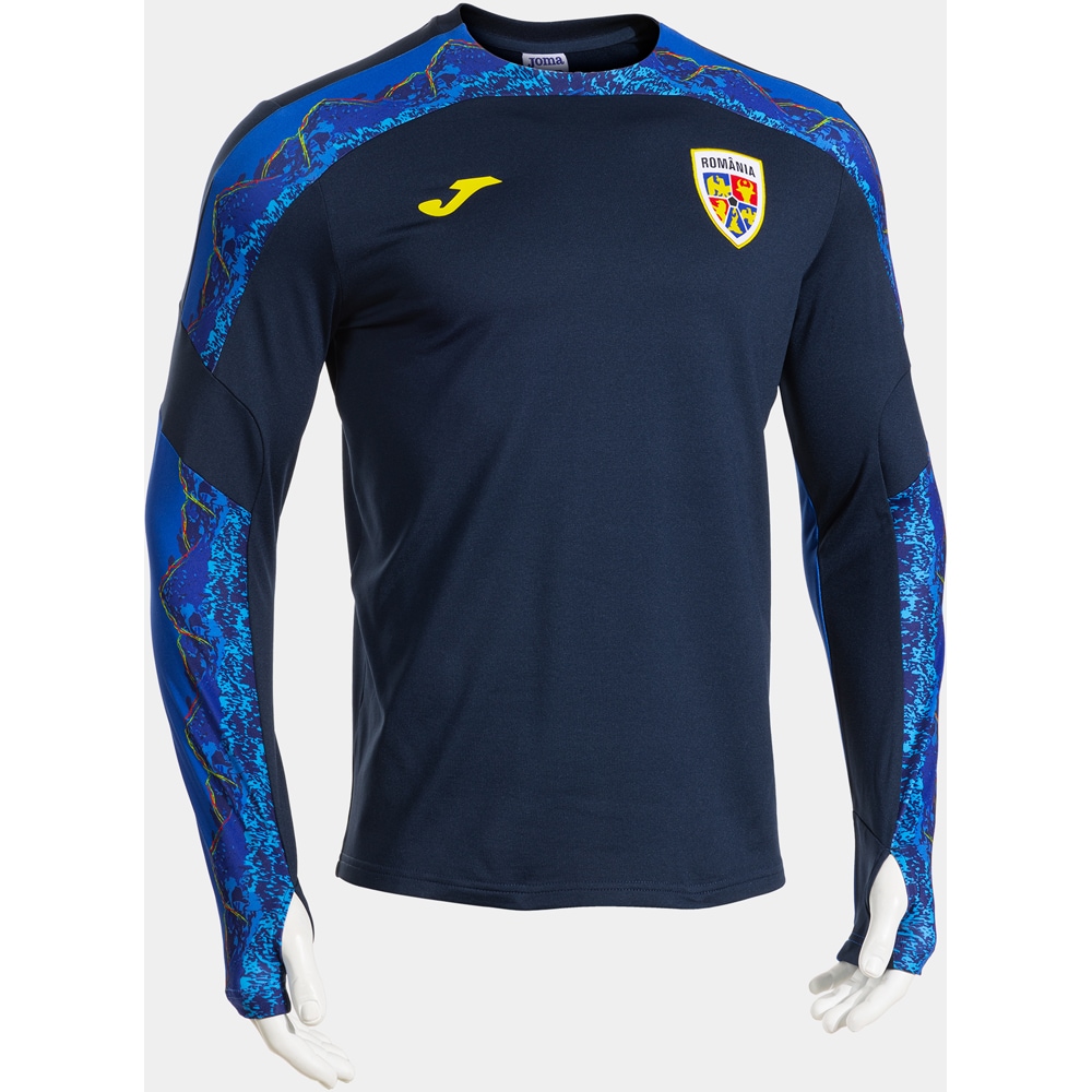 Jacheta fotbal de antrenament JOMA Echipa Nationala de Fotbal a Romaniei 2025, marimea XL, bleumarin