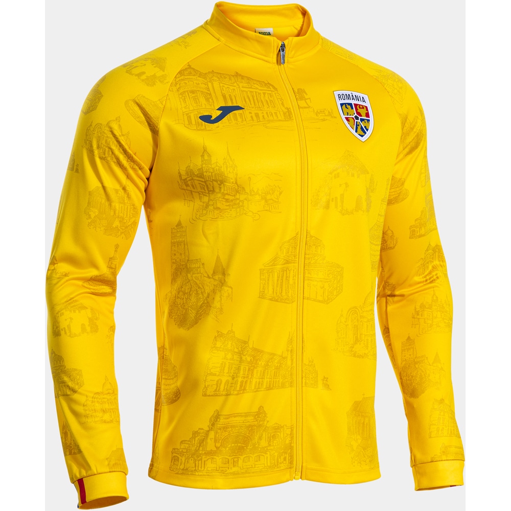 Jacheta fotbal de incalzire JOMA Echipa Nationala de Fotbal a Romaniei 2025, marimea XL, galben