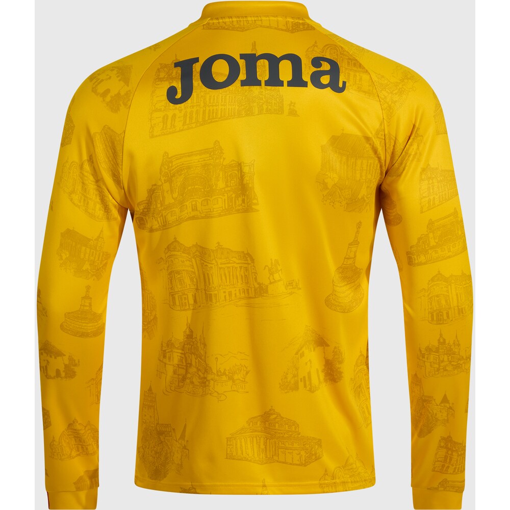 Jacheta fotbal de incalzire JOMA Echipa Nationala de Fotbal a Romaniei 2025, marimea XL, galben