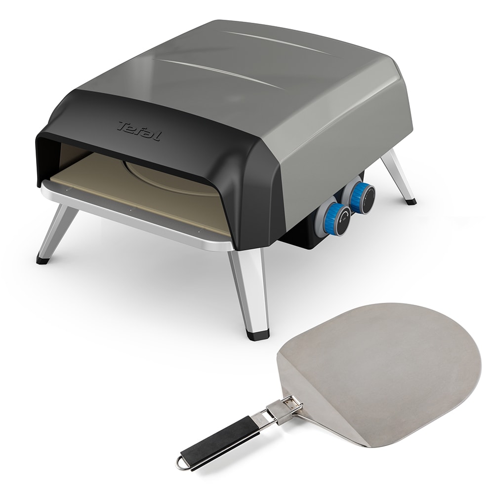 Cuptor cu gaz pentru pizza TEFAL Pizza Pronto JM412010, gri-negru
