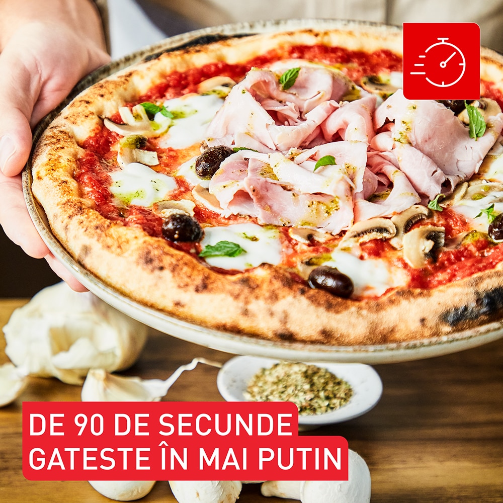 Cuptor cu gaz pentru pizza TEFAL Pizza Pronto JM412010, gri-negru