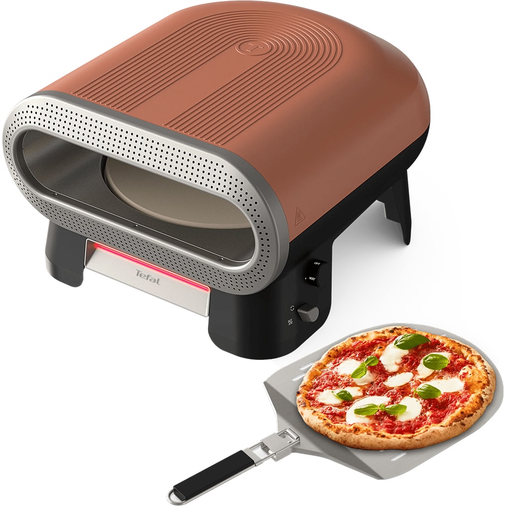 Cuptor electric TEFAL Pizza Pronto JM600TE0, 2600W, maro-argintiu