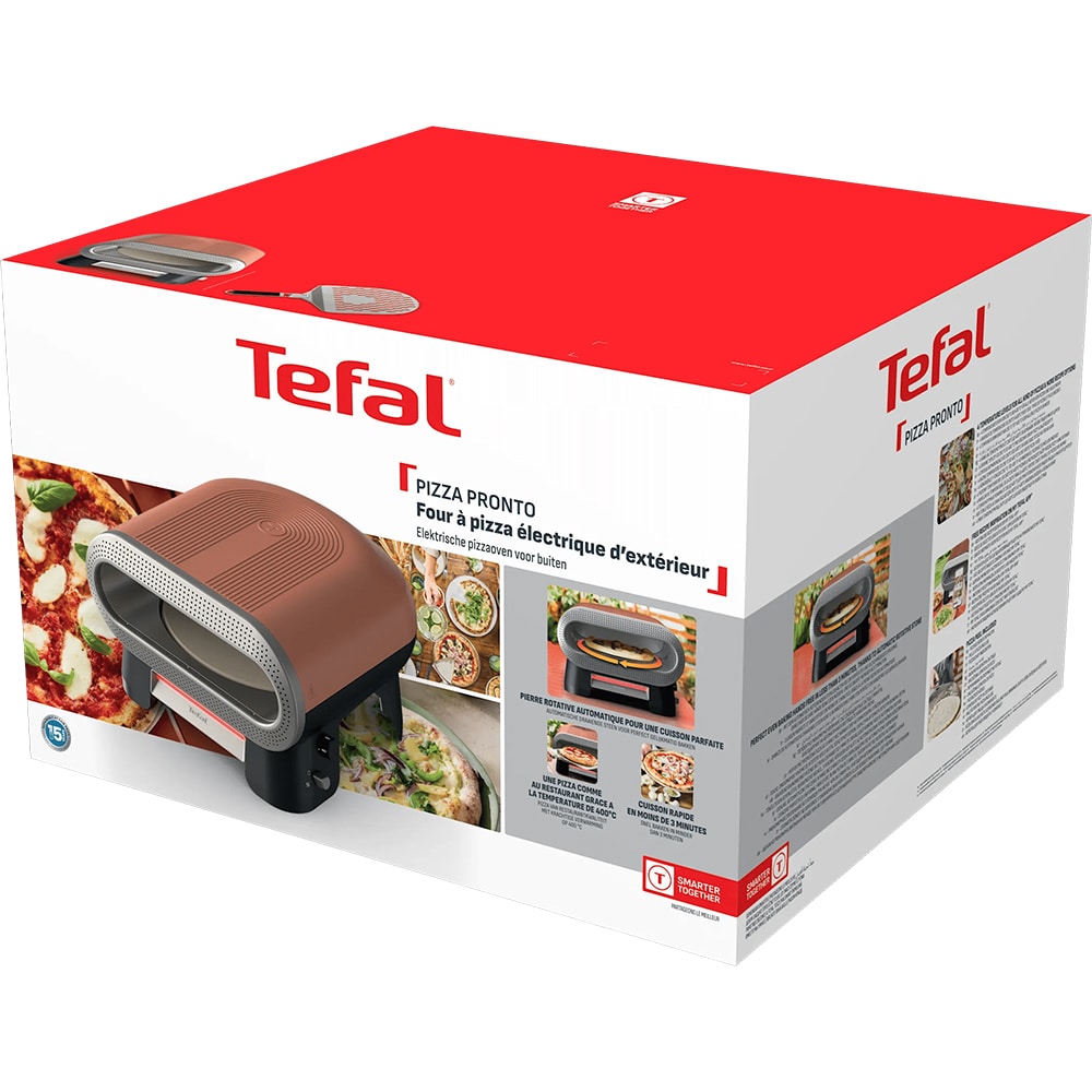 Cuptor electric TEFAL Pizza Pronto JM600TE0, 2600W, maro-argintiu