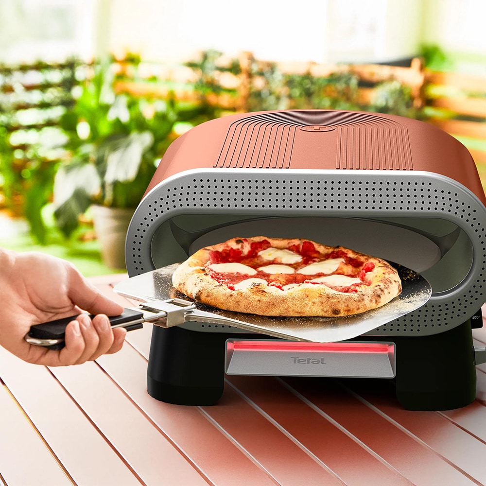Cuptor electric TEFAL Pizza Pronto JM600TE0, 2600W, maro-argintiu