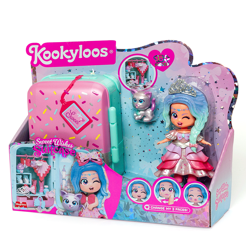 Set papusa KOOKYLOOS Dulap Sweet Wishes 1100042504, 3 ani+, multicolor