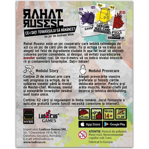 Joc de societate GOLIATH Rahat Rusesc 4439, 12 ani+, 1-6 jucatori