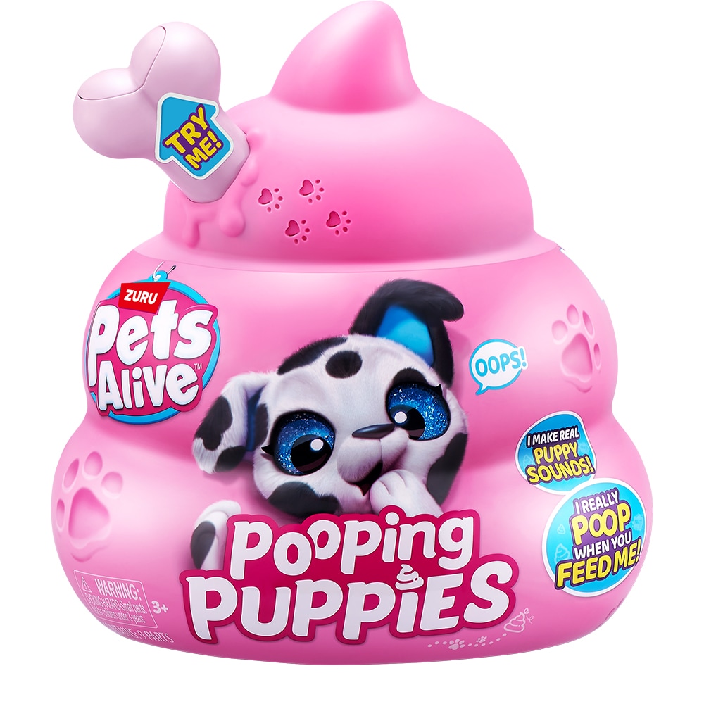 Jucarie de plus PETS ALIVE Catelus cu accesorii 9542, 3 ani+, multicolor