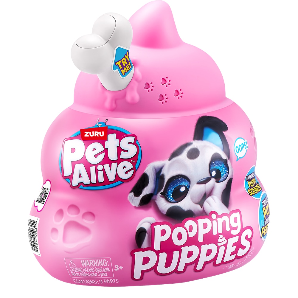 Jucarie de plus PETS ALIVE Catelus cu accesorii 9542, 3 ani+, multicolor