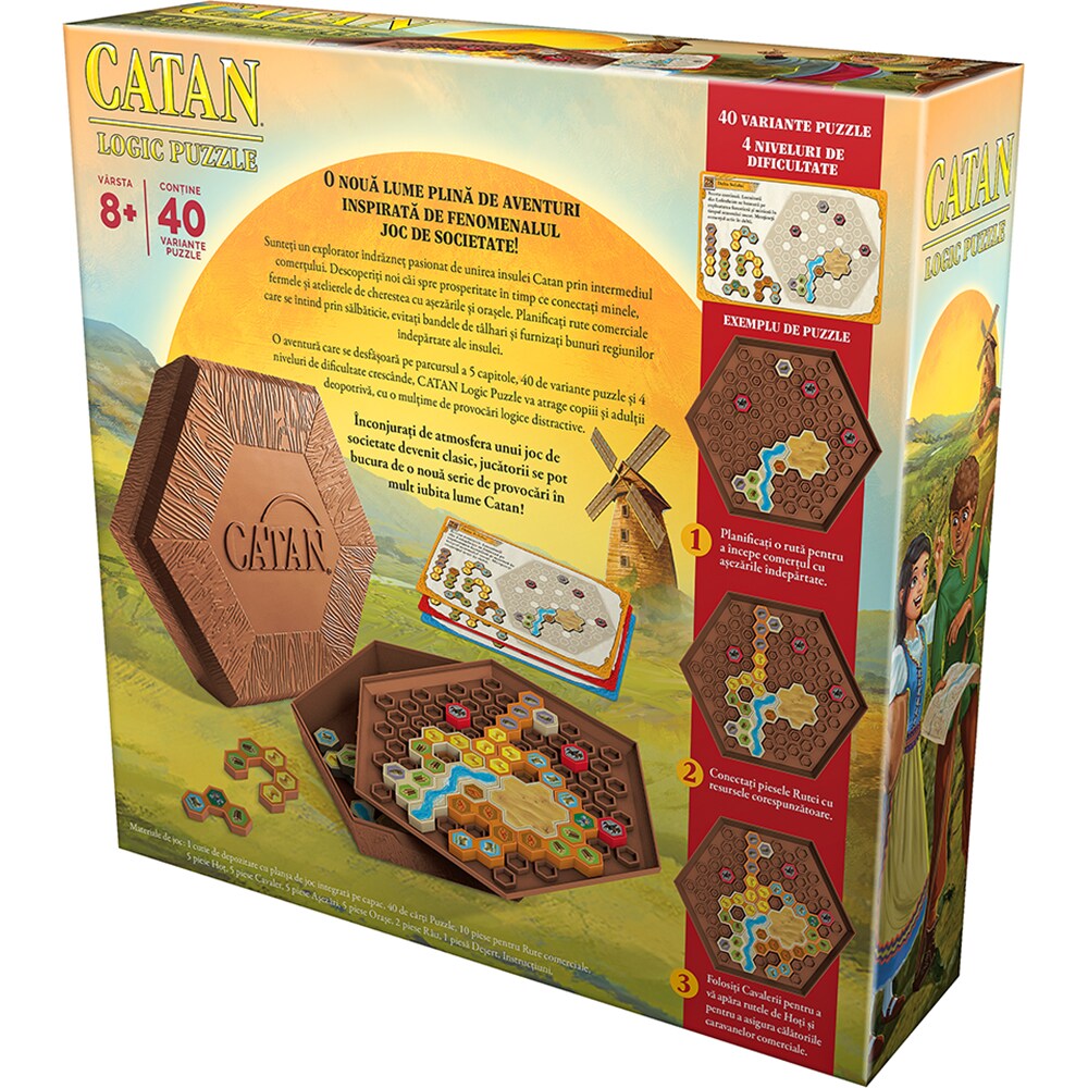 Joc de societate CATAN Logic Puzzle ATPUZZLE, 8 ani+, 1-4 jucatori