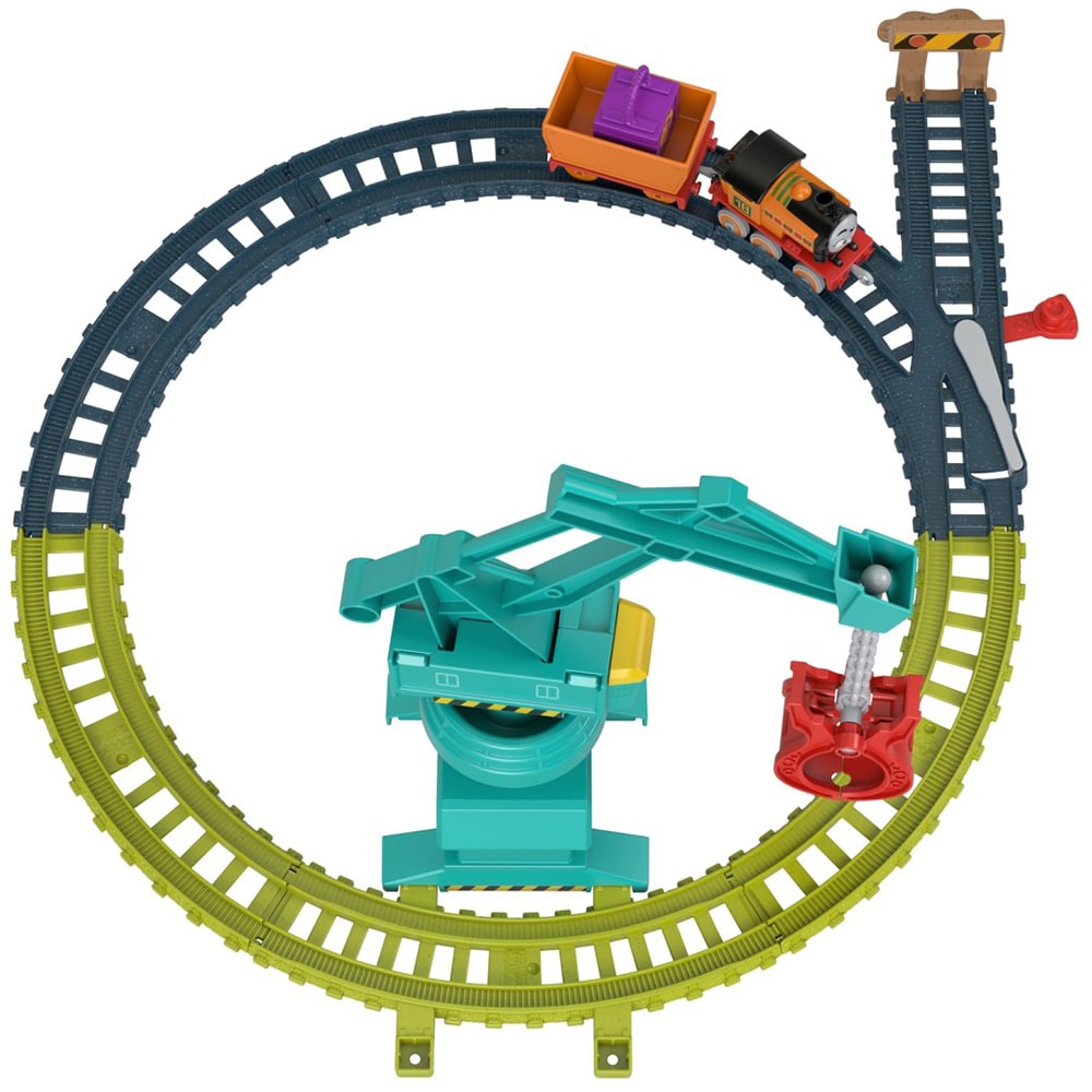 Set locomotiva THOMAS Push Along - Nia HHV80, 3 ani+, multicolor