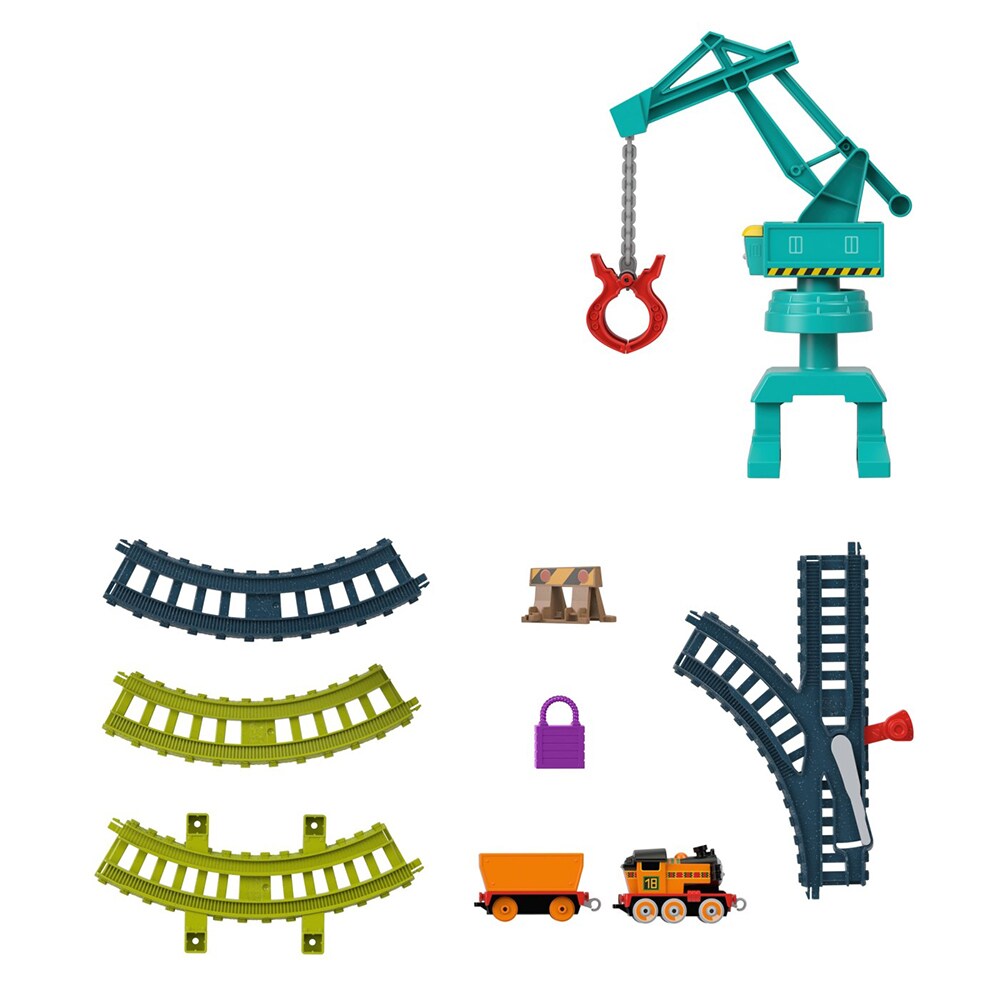 Set locomotiva THOMAS Push Along - Nia HHV80, 3 ani+, multicolor