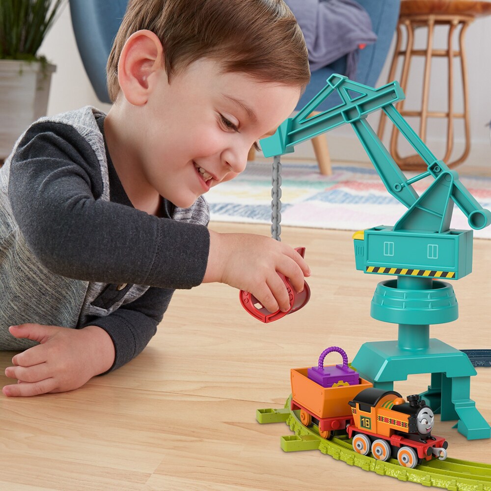 Set locomotiva THOMAS Push Along - Nia HHV80, 3 ani+, multicolor