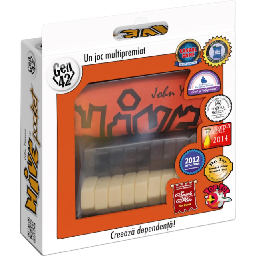 Joc de societate G42 GAMES Hive Pocket HIVE233, 8 ani+, 2 jucatori