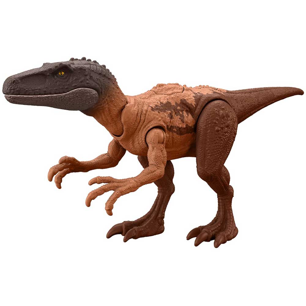 Figurina JURASSIC WORLD Dino Trackers Danger Pack Herrerasaurus HLN64, 4 ani+, maro-gri