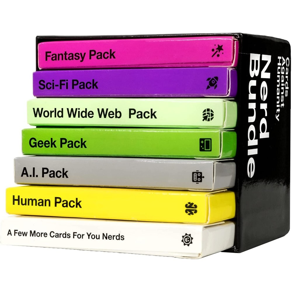 Joc de societate CARDS AGAINST HUMANITY Extensie- Nerd Pack Set HUM2EXT6, 17 ani+, 4-20 jucatori