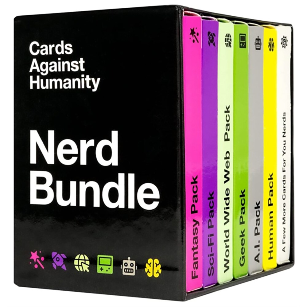 Joc de societate CARDS AGAINST HUMANITY Extensie- Nerd Pack Set HUM2EXT6, 17 ani+, 4-20 jucatori