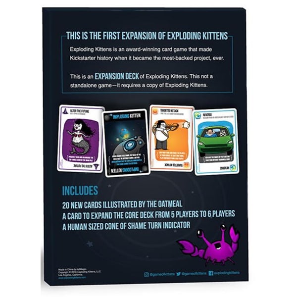 Joc de societate EXPLODING KITTENS Imploding Kittens IMP03RO, 7 ani+, 2-6 jucatori