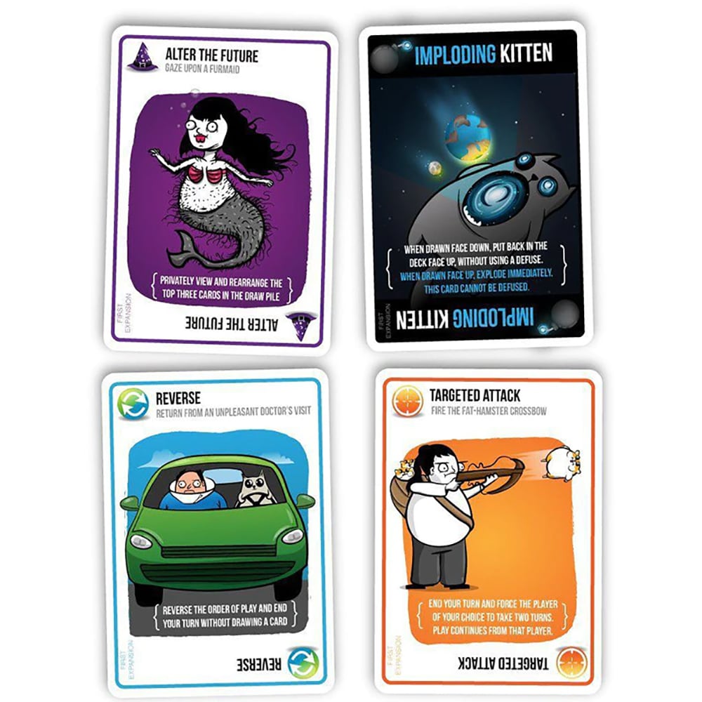 Joc de societate EXPLODING KITTENS Imploding Kittens IMP03RO, 7 ani+, 2-6 jucatori