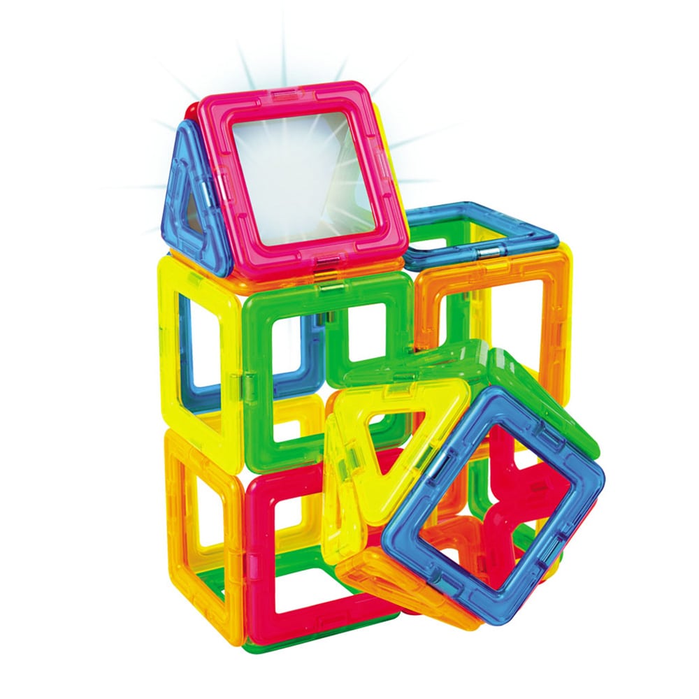 Joc constructie MAGFORMERS Neon Led Set - Lumini de Neon MGF1485, 3 ani+, 31 piese