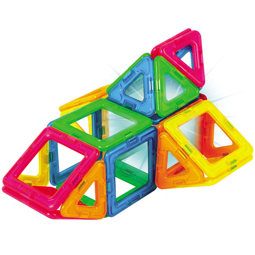 Joc constructie MAGFORMERS Neon Led Set - Lumini de Neon MGF1485, 3 ani+, 31 piese