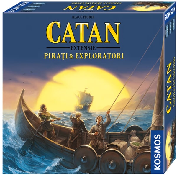 Joc de societate CATAN Extensie - Pirati si exploratori 3/4 PE24EXT, 10 ani+, 2-4 jucatori