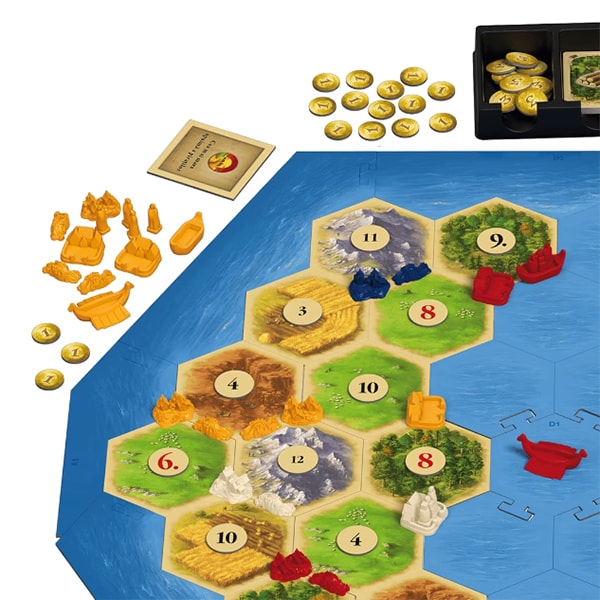 Joc de societate CATAN Extensie - Pirati si exploratori 3/4 PE24EXT, 10 ani+, 2-4 jucatori