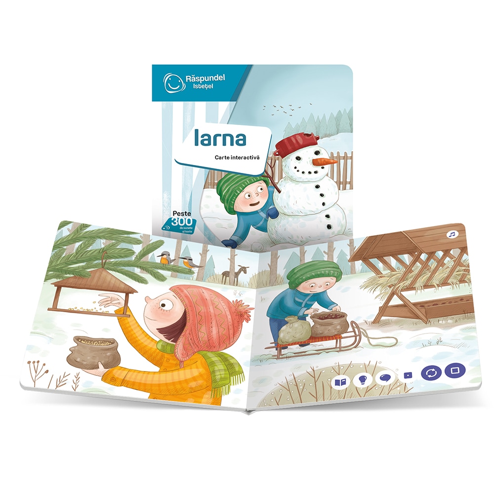 Carte interactiva RASPUNDEL ISTETEL Iarna RASP86353, 2 ani+, multicolor