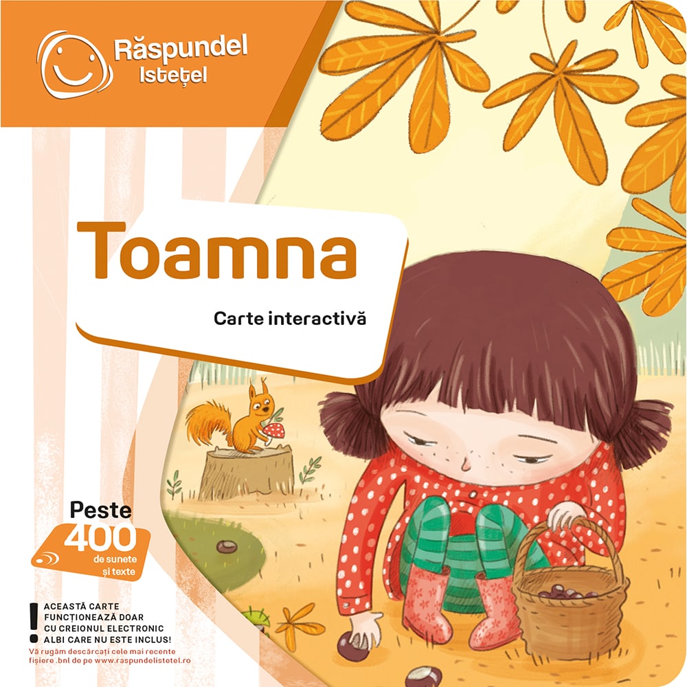 Carte interactiva RASPUNDEL ISTETEL Toamna RASP86369, 2 ani+, multicolor