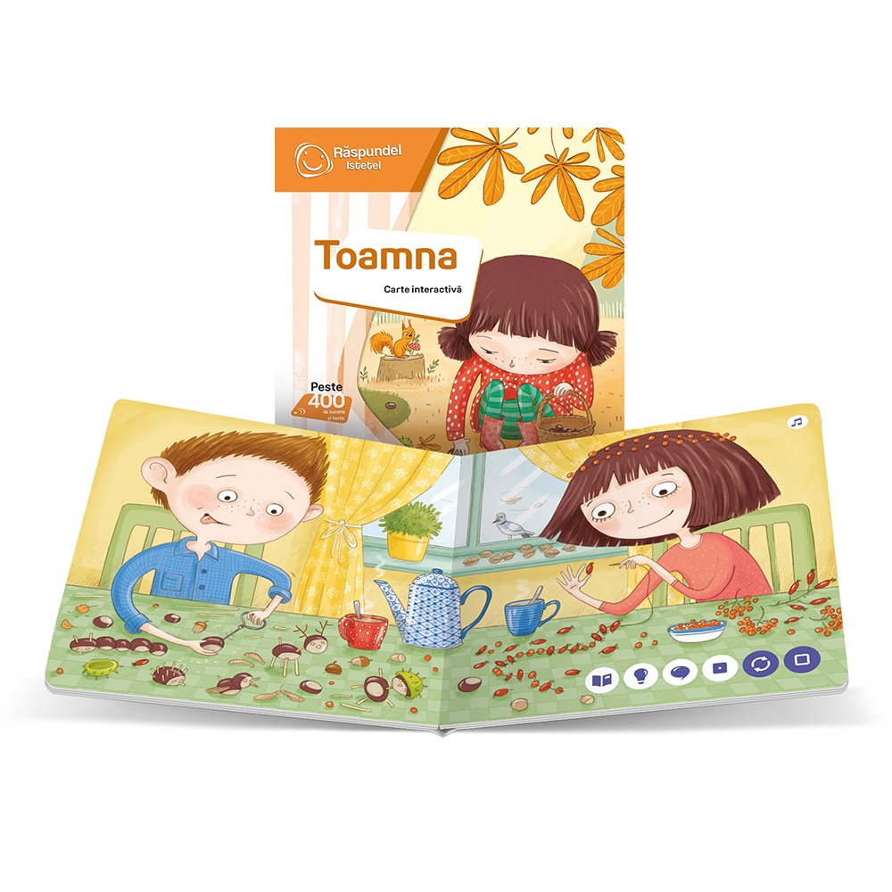 Carte interactiva RASPUNDEL ISTETEL Toamna RASP86369, 2 ani+, multicolor