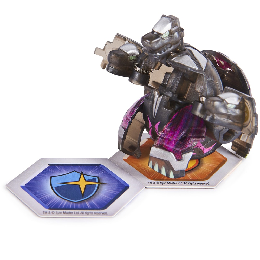 Figurina BAKUGAN S4 - Bila Clasica Howlkor 0138041, 6 ani+, negru-mov