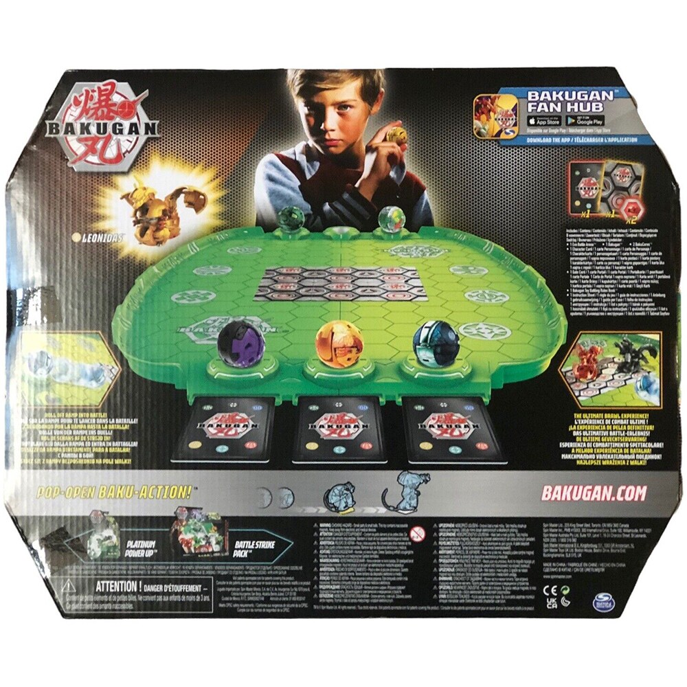 Set figurine BAKUGAN S4 Arena martiala 062734, 6 ani+, verde