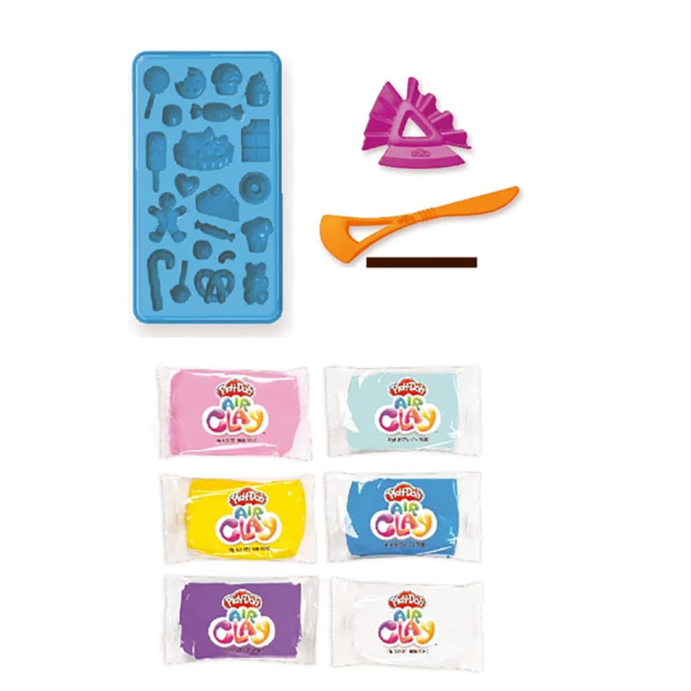 Set plastilina AIR CLAY Cofetarie 1100029415, 4 ani+, multicolor 