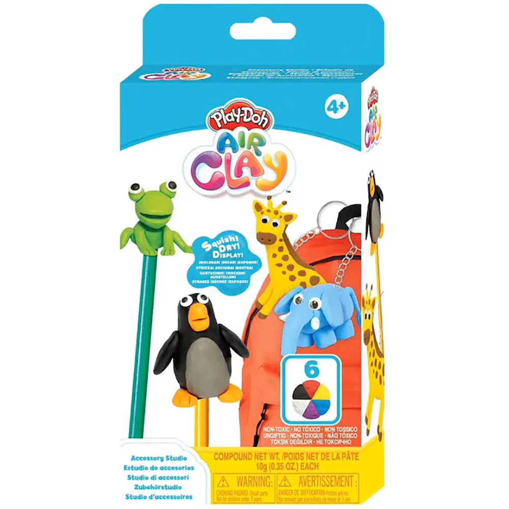 Set plastilina AIR CLAY Atelier de sculptat 1100029417, 4 ani+, multicolor 