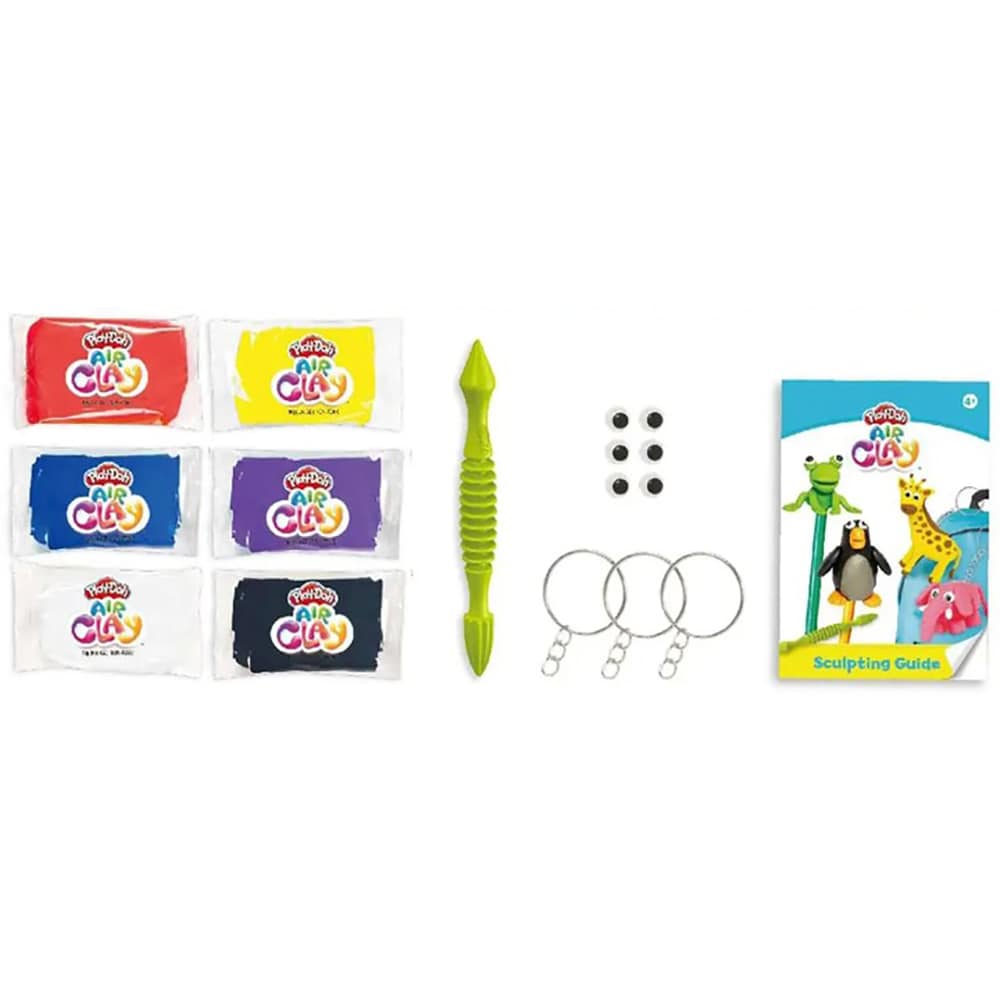 Set plastilina AIR CLAY Atelier de sculptat 1100029417, 4 ani+, multicolor 