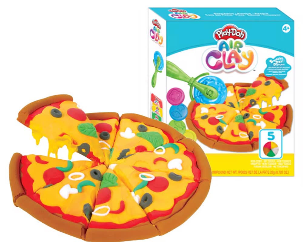 Set plastilina AIR CLAY Pizzerie 1100029418, 4 ani+, multicolor 